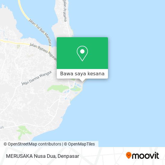 Peta MERUSAKA Nusa Dua