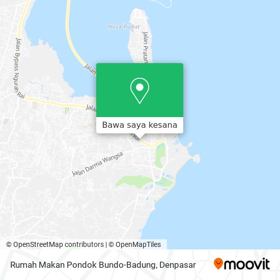 Peta Rumah Makan Pondok Bundo-Badung