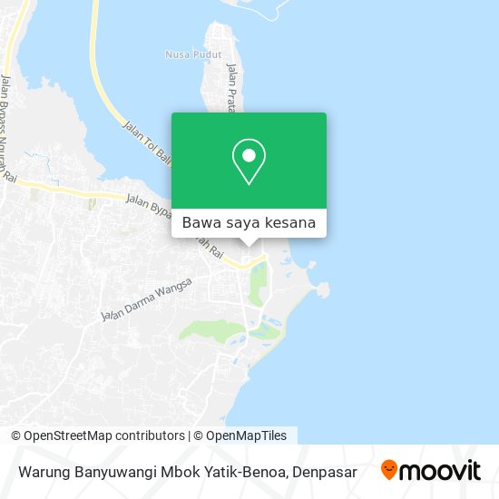 Peta Warung Banyuwangi Mbok Yatik-Benoa