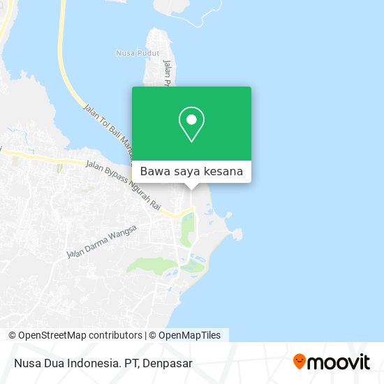 Peta Nusa Dua Indonesia. PT