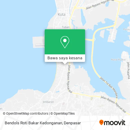 Peta Bendols Roti Bakar Kedonganan