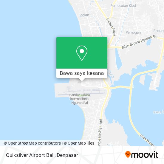 Peta Quiksilver Airport Bali