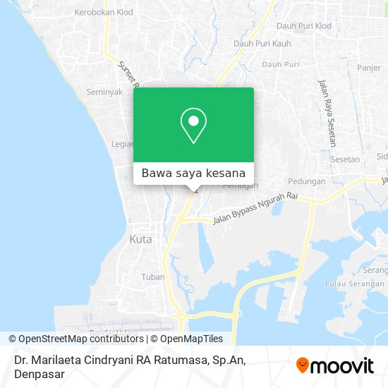 Peta Dr. Marilaeta Cindryani RA Ratumasa, Sp.An