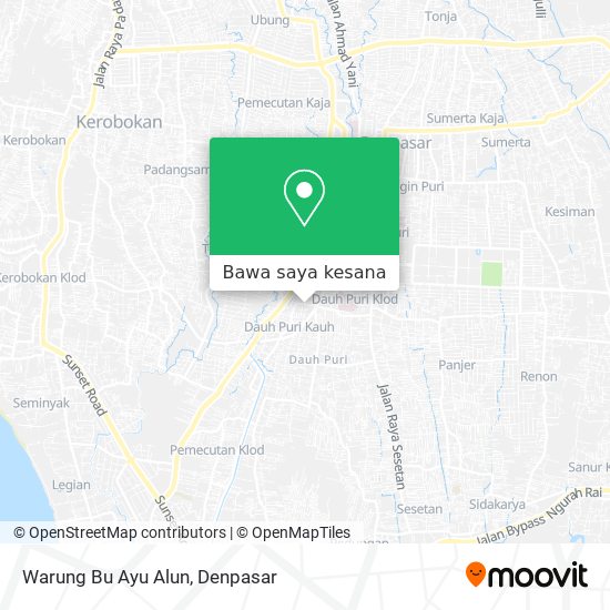 Peta Warung Bu Ayu Alun