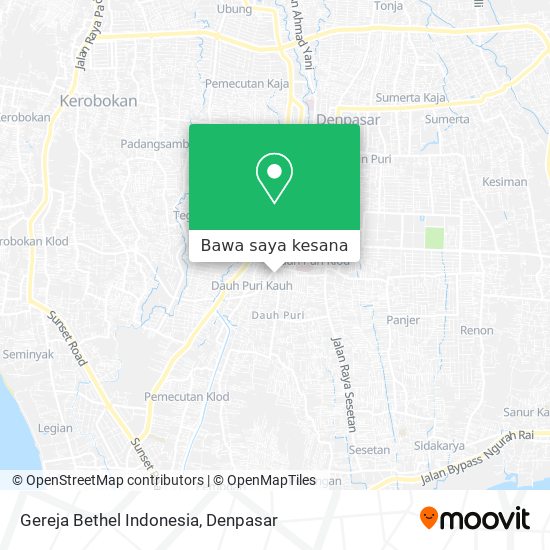 Peta Gereja Bethel Indonesia