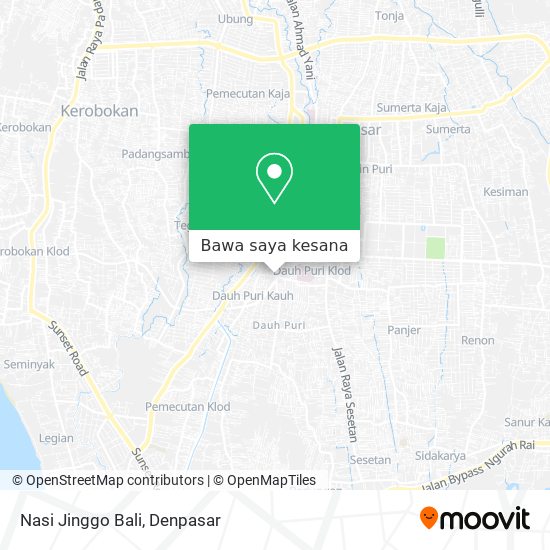 Peta Nasi Jinggo Bali