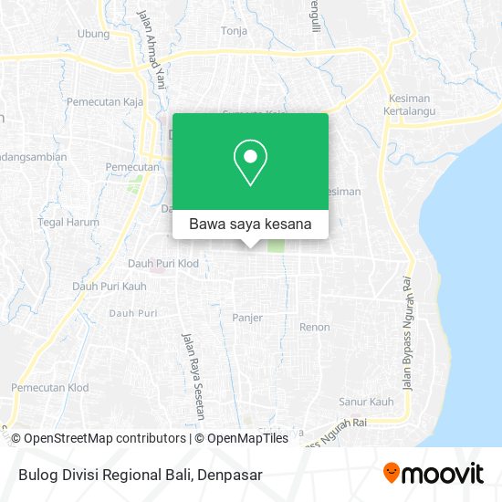 Peta Bulog Divisi Regional Bali