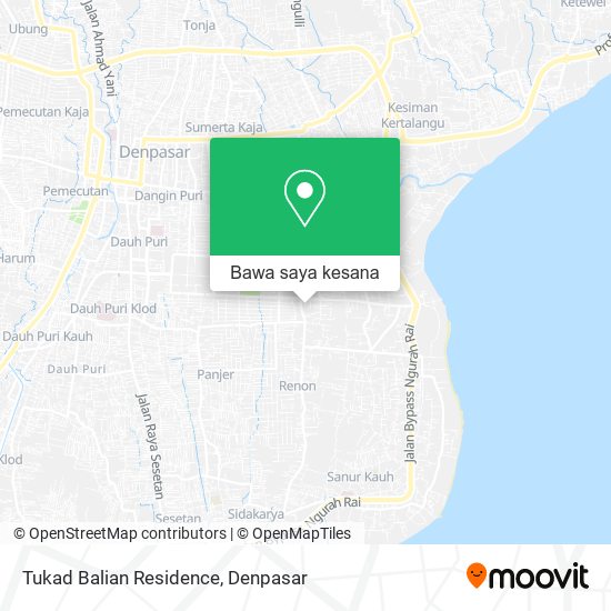 Peta Tukad Balian Residence