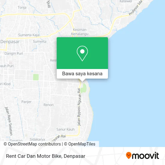 Peta Rent Car Dan Motor Bike
