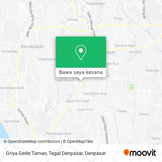 Peta Griya Gede Taman, Tegal Denpasar