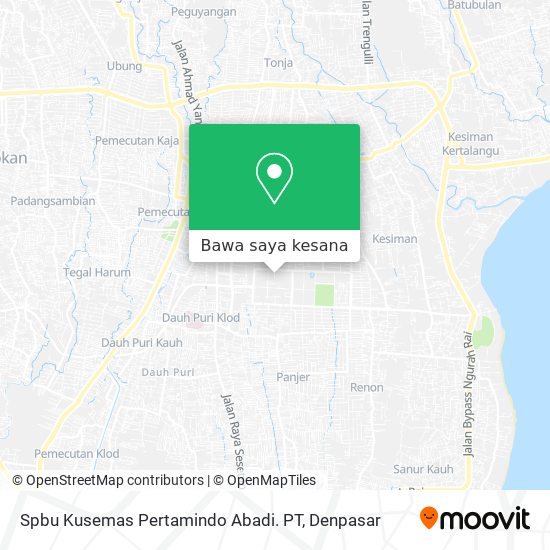 Peta Spbu Kusemas Pertamindo Abadi. PT