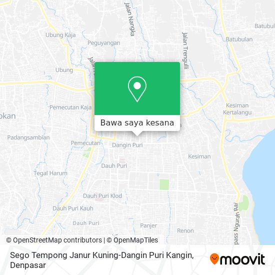 Peta Sego Tempong Janur Kuning-Dangin Puri Kangin