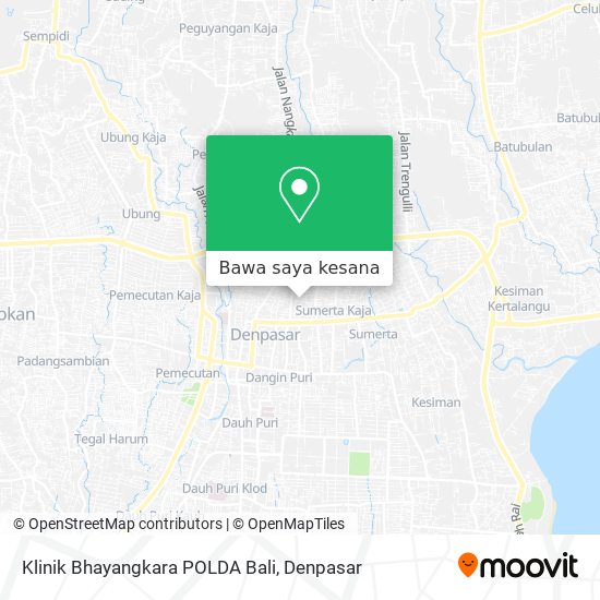 Peta Klinik Bhayangkara POLDA Bali