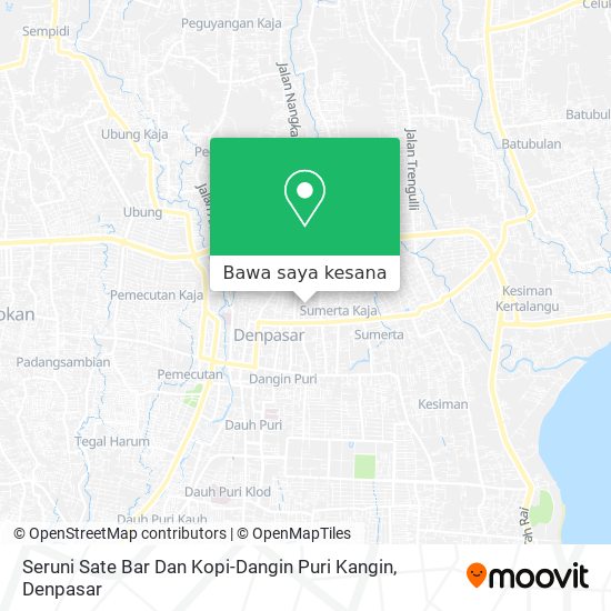 Peta Seruni Sate Bar Dan Kopi-Dangin Puri Kangin