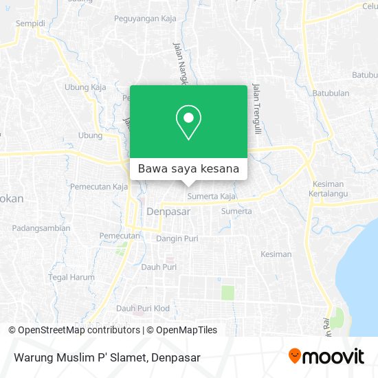 Peta Warung Muslim P' Slamet