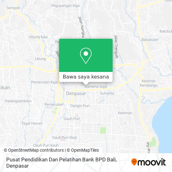 Peta Pusat Pendidikan Dan Pelatihan Bank BPD Bali