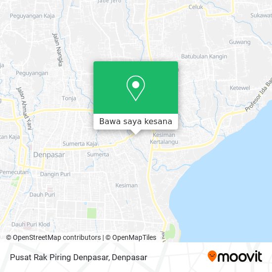 Peta Pusat Rak Piring Denpasar