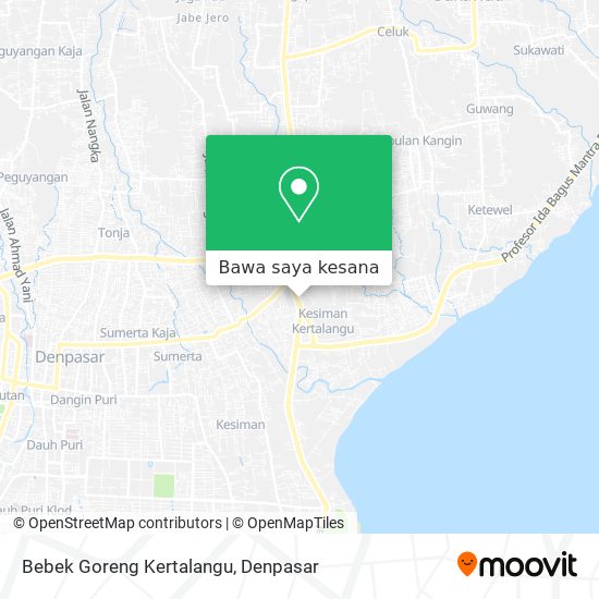 Peta Bebek Goreng Kertalangu