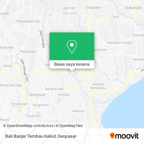 Peta Bali Banjar Tembau Kelod