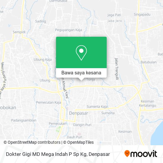 Peta Dokter Gigi MD Mega Indah P Sp Kg