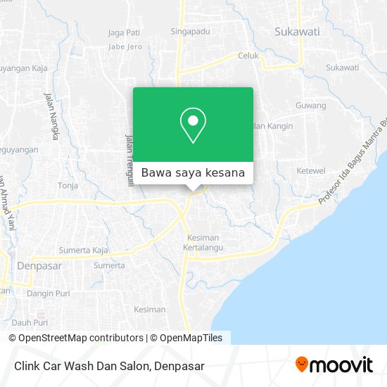 Peta Clink Car Wash Dan Salon