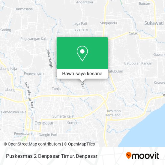 Peta Puskesmas 2 Denpasar Timur