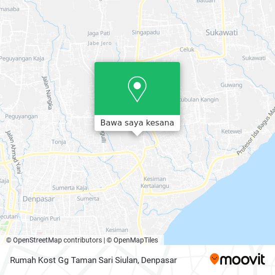 Peta Rumah Kost Gg Taman Sari Siulan