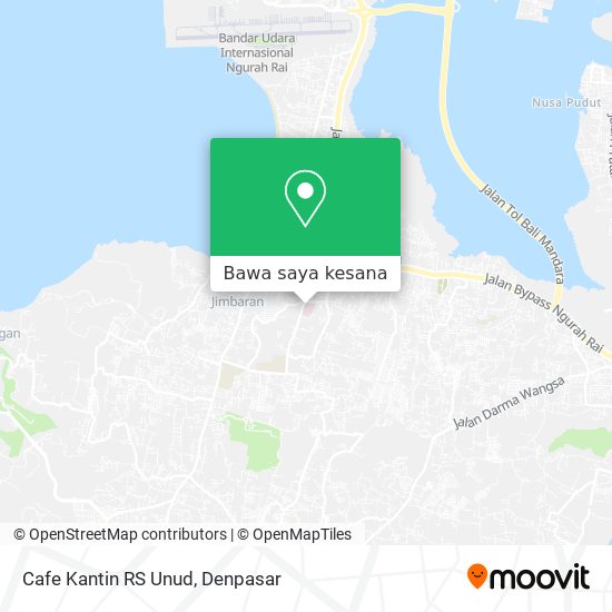 Peta Cafe Kantin RS Unud