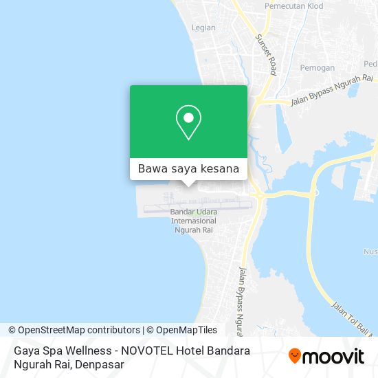 Peta Gaya Spa Wellness - NOVOTEL Hotel Bandara Ngurah Rai