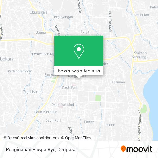 Peta Penginapan Puspa Ayu