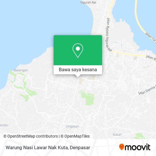 Peta Warung Nasi Lawar Nak Kuta