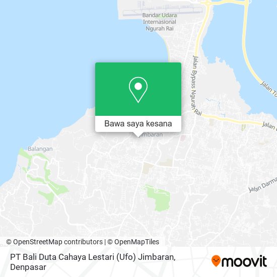 Peta PT Bali Duta Cahaya Lestari (Ufo) Jimbaran