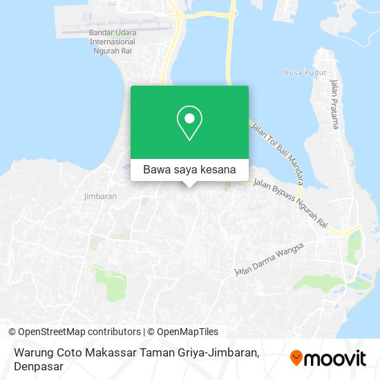 Peta Warung Coto Makassar Taman Griya-Jimbaran