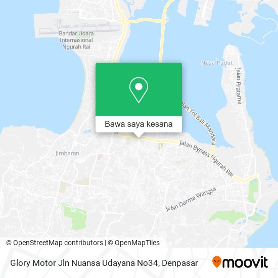 Peta Glory Motor Jln Nuansa Udayana No34