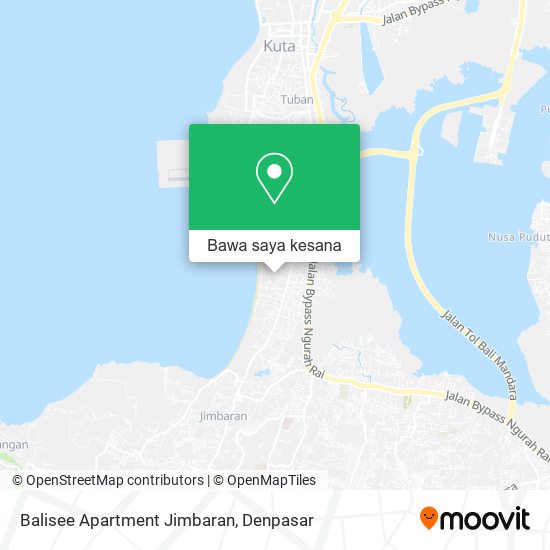 Peta Balisee Apartment Jimbaran