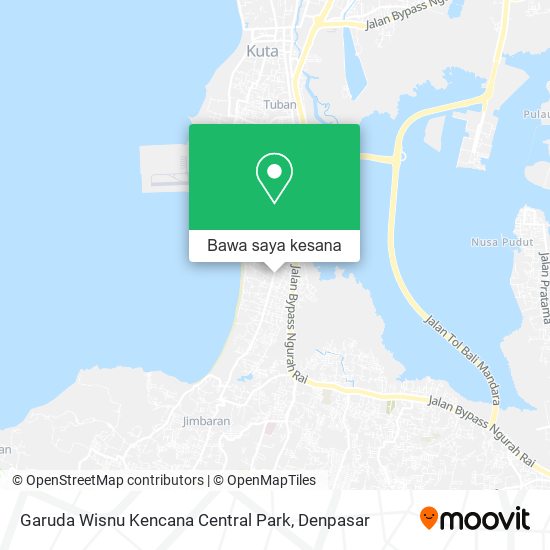 Peta Garuda Wisnu Kencana Central Park