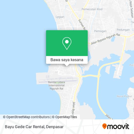 Peta Bayu Gede Car Rental