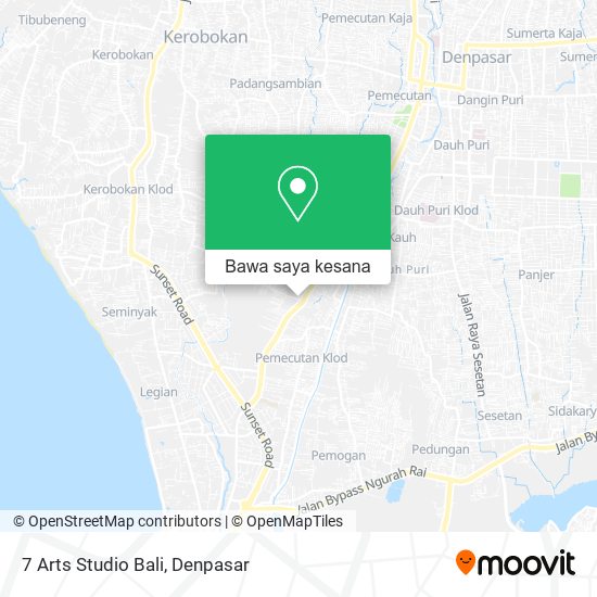 Peta 7 Arts Studio Bali