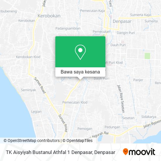 Peta TK Aisyiyah Bustanul Athfal 1 Denpasar