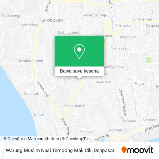Peta Warung Muslim Nasi Tempong Mak Cik