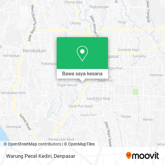 Peta Warung Pecel Kediri