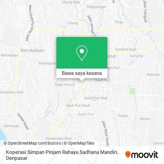 Peta Koperasi Simpan Pinjam Rahayu Sadhana Mandiri