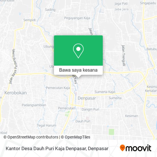 Peta Kantor Desa Dauh Puri Kaja Denpasar