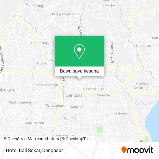 Peta Hotel Bali Sekar