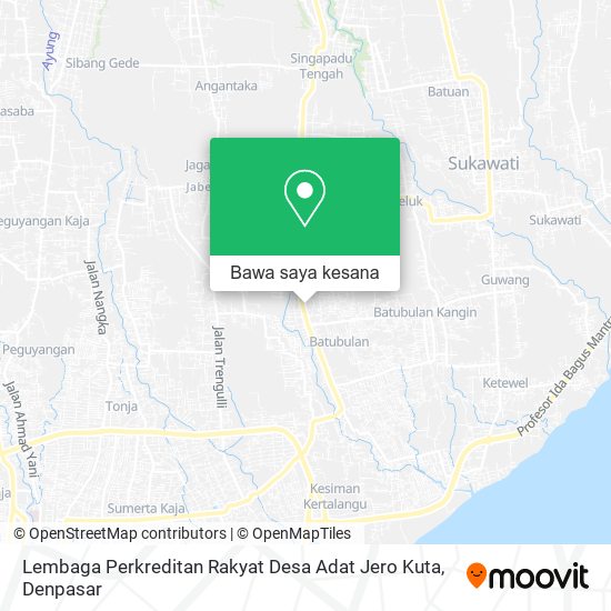 Peta Lembaga Perkreditan Rakyat Desa Adat Jero Kuta