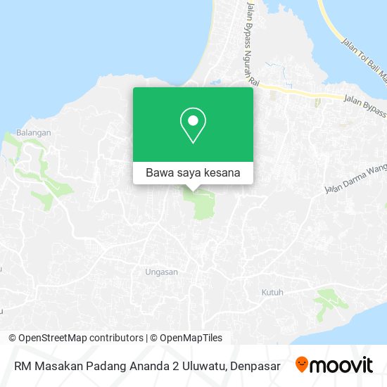 Peta RM Masakan Padang Ananda 2 Uluwatu