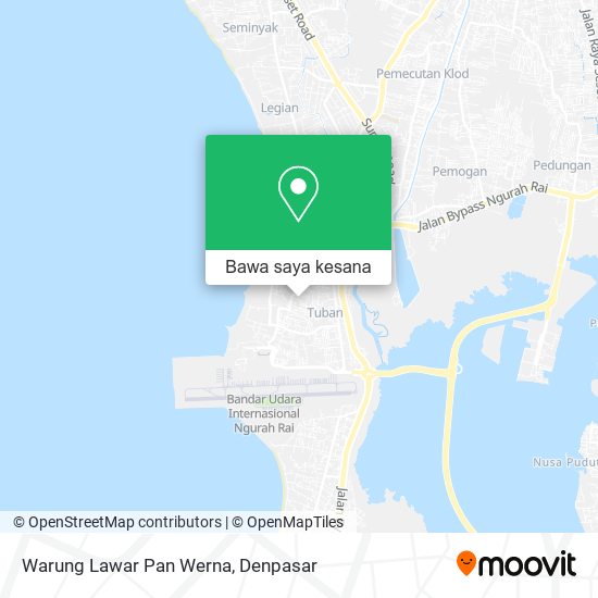 Peta Warung Lawar Pan Werna