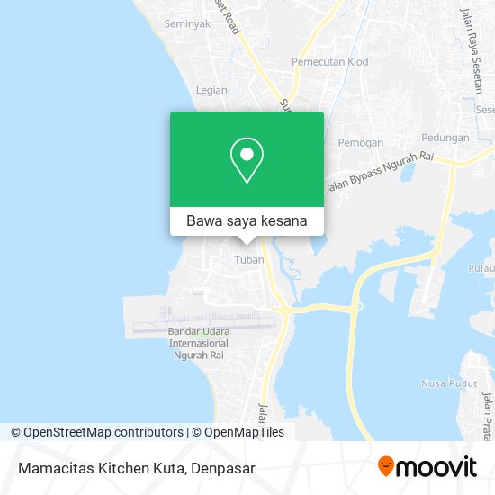 Peta Mamacitas Kitchen Kuta