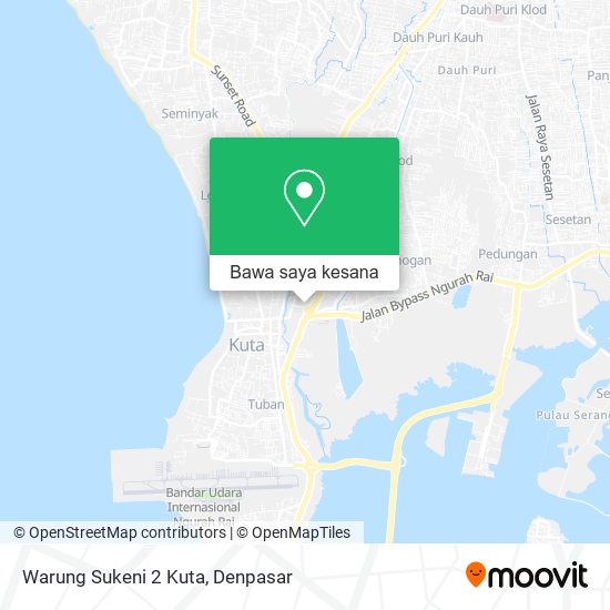 Peta Warung Sukeni 2 Kuta