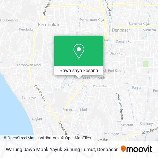 Peta Warung Jawa Mbak Yayuk Gunung Lumut